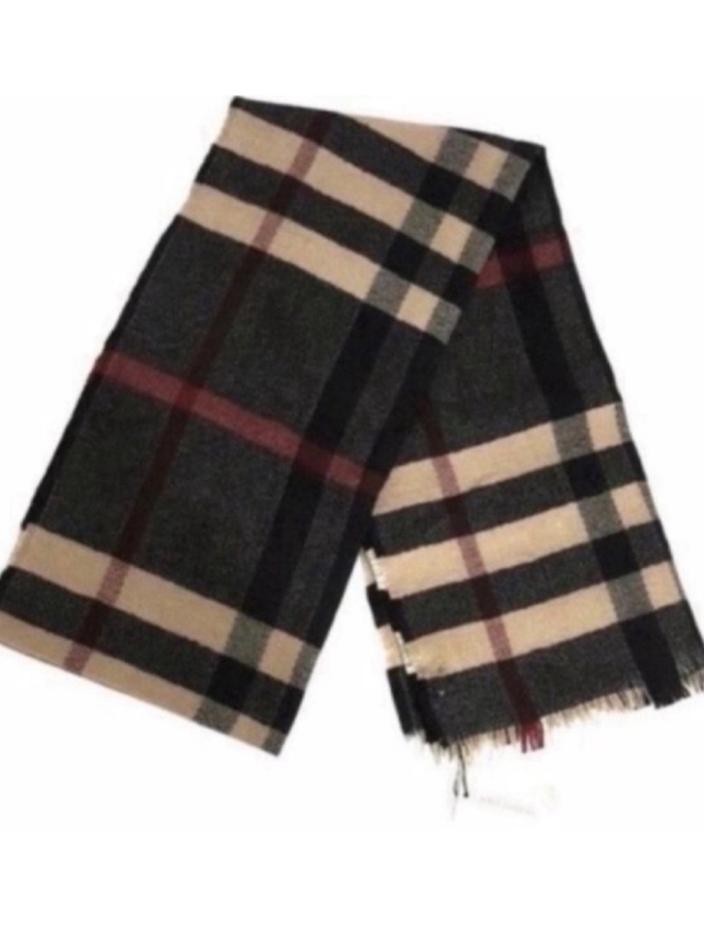 Burberry | Scarf | Reversible Check Wool Scarf in Camel Check